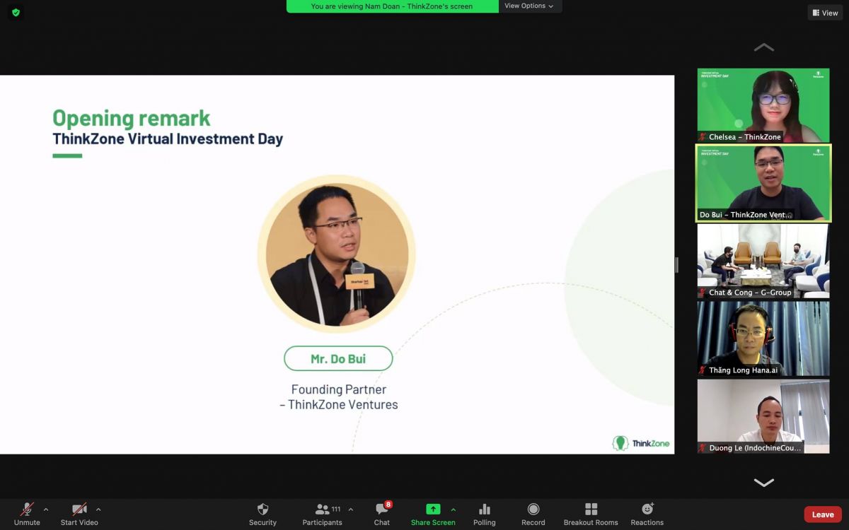 Sự kiện tổ chức trực tuyến giúp kết nối startup, nhà đầu tư trong bối cảnh phòng chống dịch.