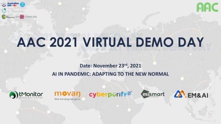 5 dự án tiềm năng nhất tại cuộc thi AI Accelerator Challenge 2021 sẽ thuyết trình giới thiệu dự án trước các quỹ đầu tư, doanh nghiệp trong và ngoài nước