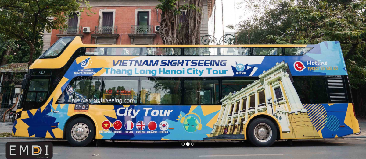 Đặt vé xe bus 2 tầng tại Hà Nội là một trong những dịch vụ của Emddi.