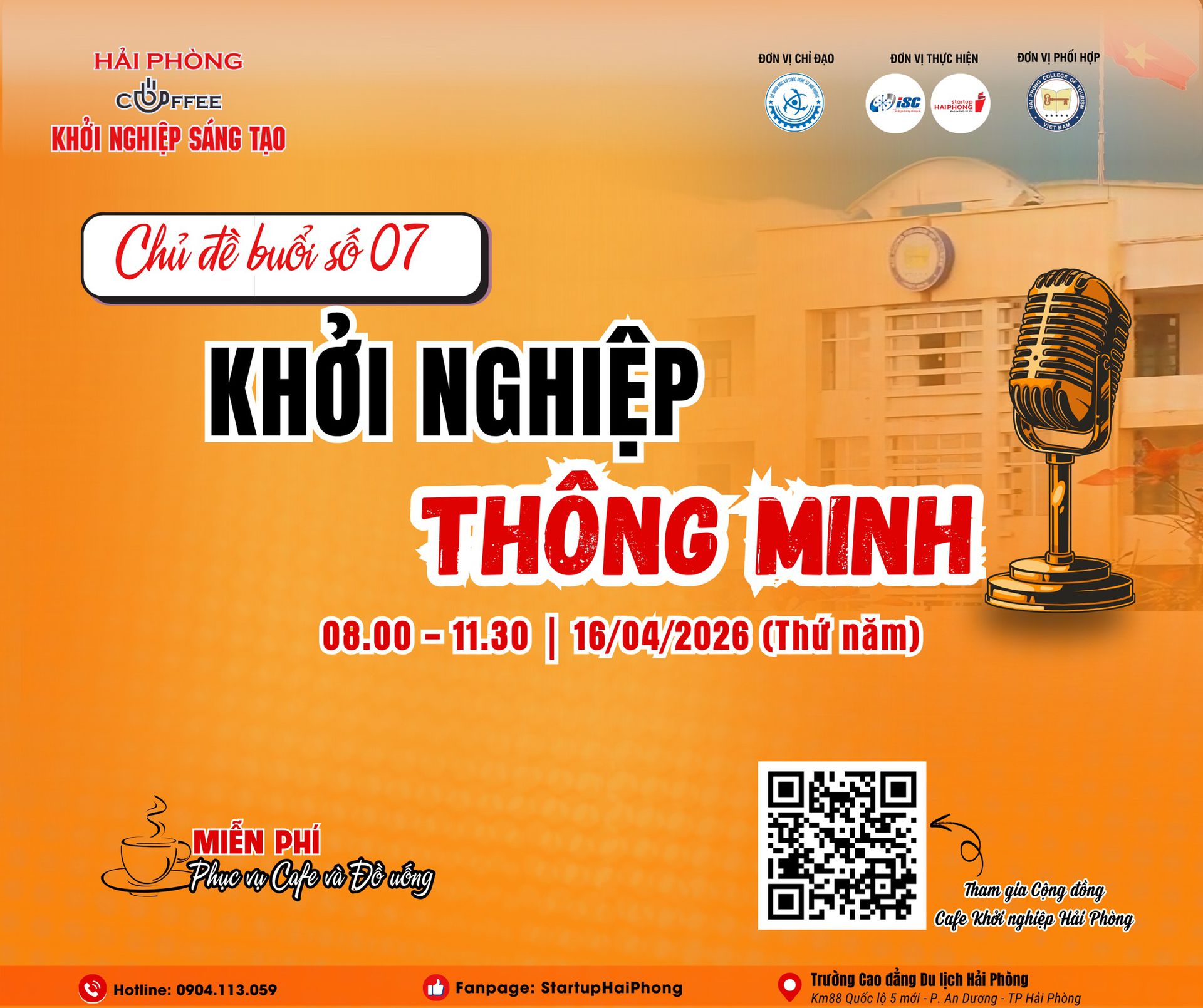 HẢI PHÒNG - CAFÉ KHỞI NGHIỆP SÁNG TẠO 07: KHỞI NGHIỆP THÔNG MINH