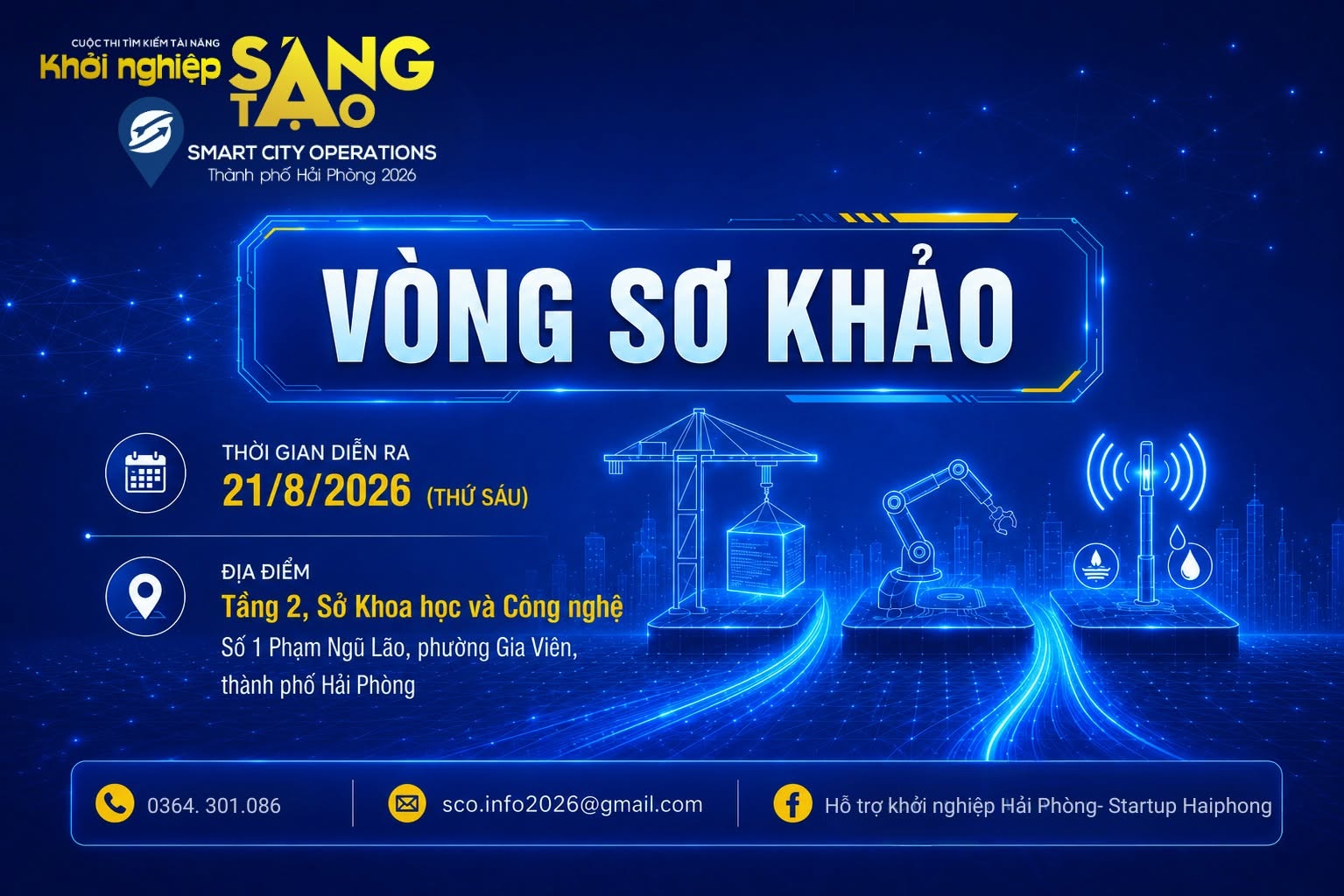 TỔ CHỨC CHẤM VÒNG SƠ KHẢO CUỘC THI TÌM KIẾM TÀI NĂNG KHỞI NGHIỆP SÁNG TẠO THÀNH PHỐ HẢI PHÒNG 2026