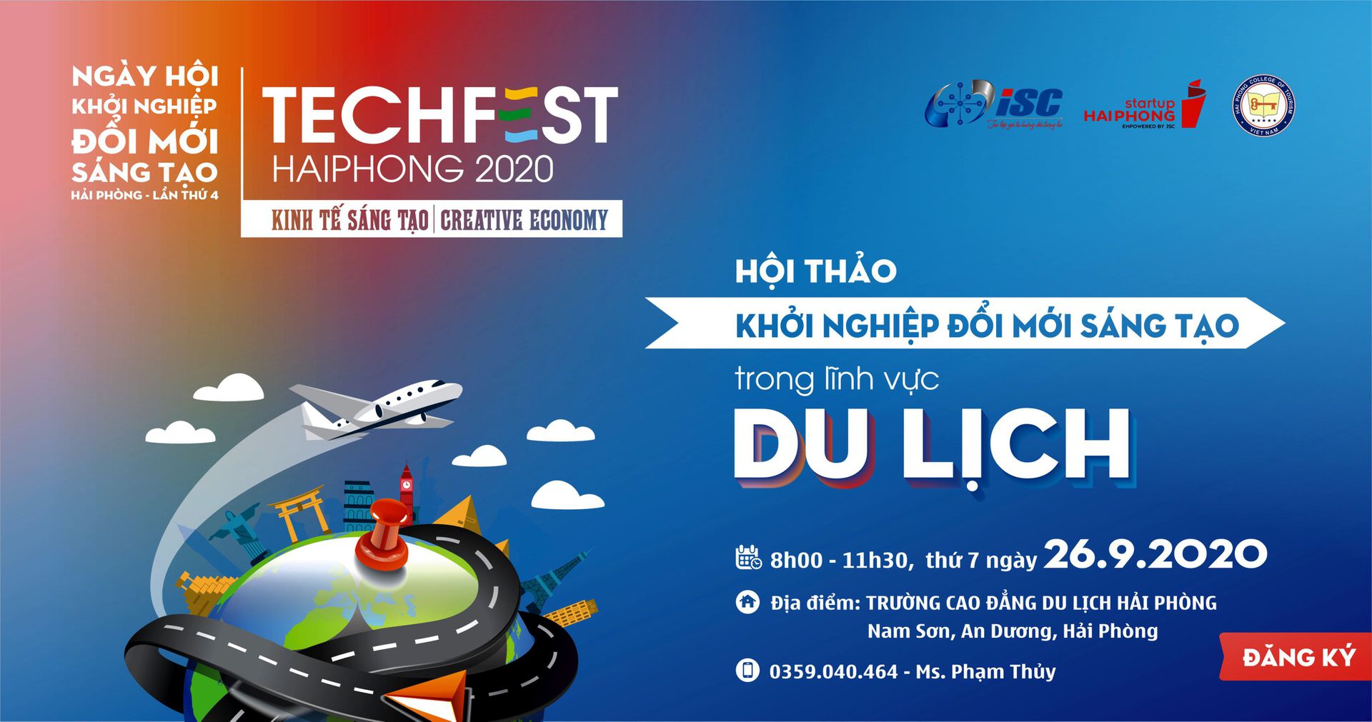 HỘI THẢO KHỞI NGHIỆP ĐỔI MỚI SÁNG TẠO TRONG LĨNH VỰC DU LỊCH