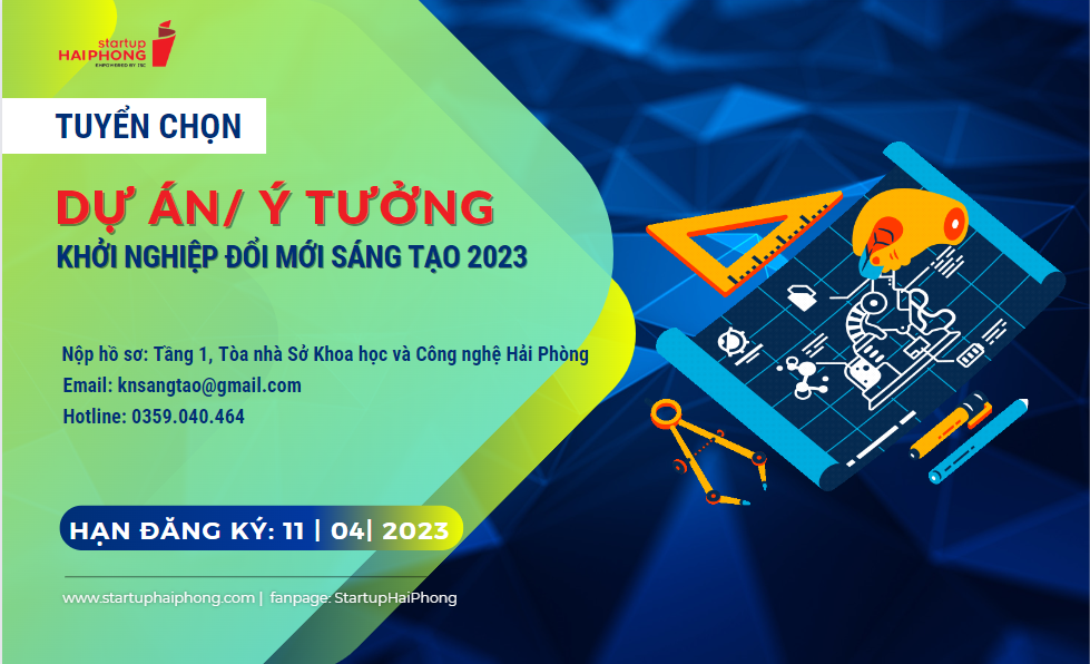 THÔNG BÁO TUYỂN CHỌN DỰ ÁN KHỞI NGHIỆP SÁNG TẠO NĂM 2023