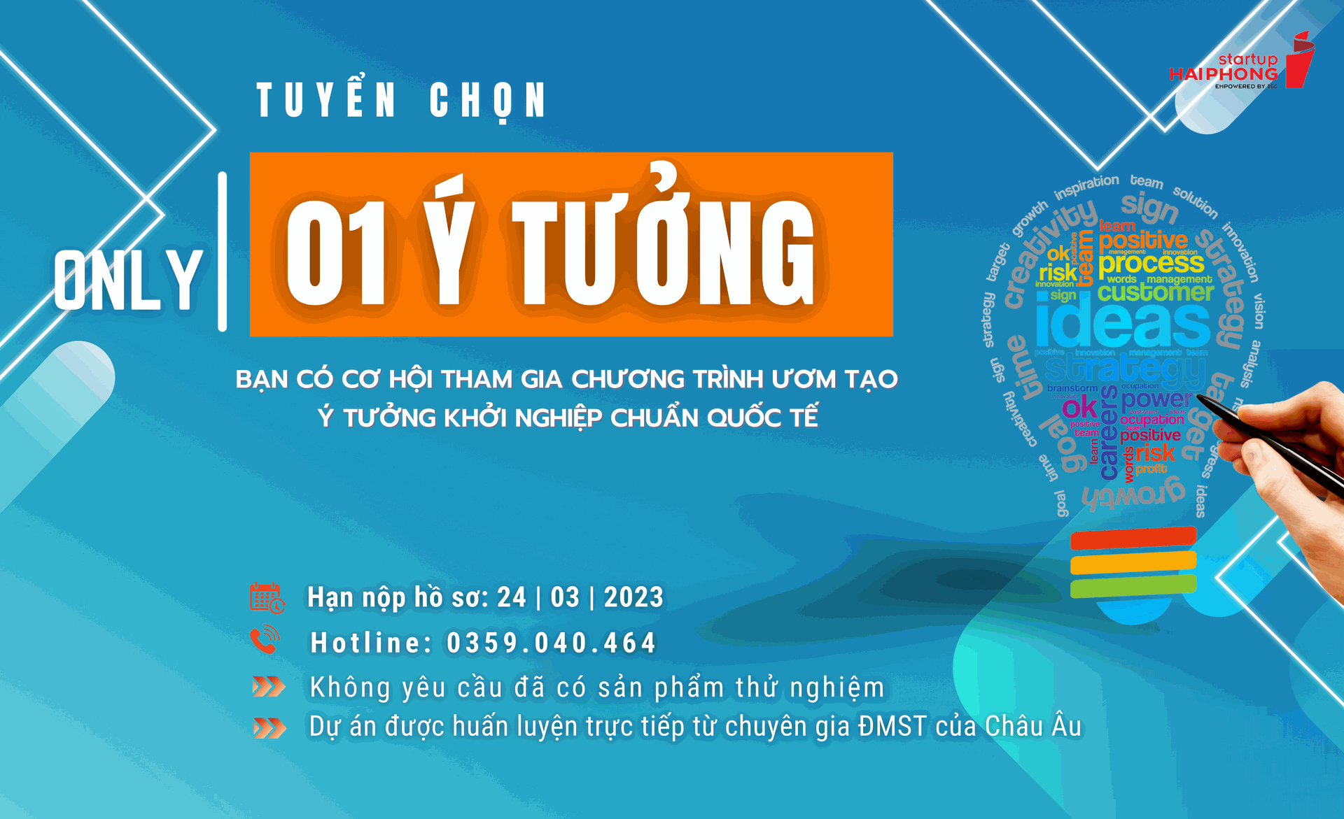 TUYỂN CHỌN Ý TƯỞNG KHỞI NGHIỆP ƯƠM TẠO NĂM 2023