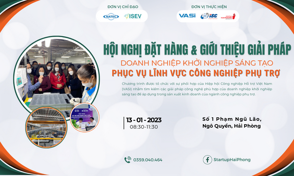 Hội nghị đặt hàng và giới thiệu giải pháp của DN khởi nghiệp sáng tạo phục vụ lĩnh vực công nghiệp hỗ trợ