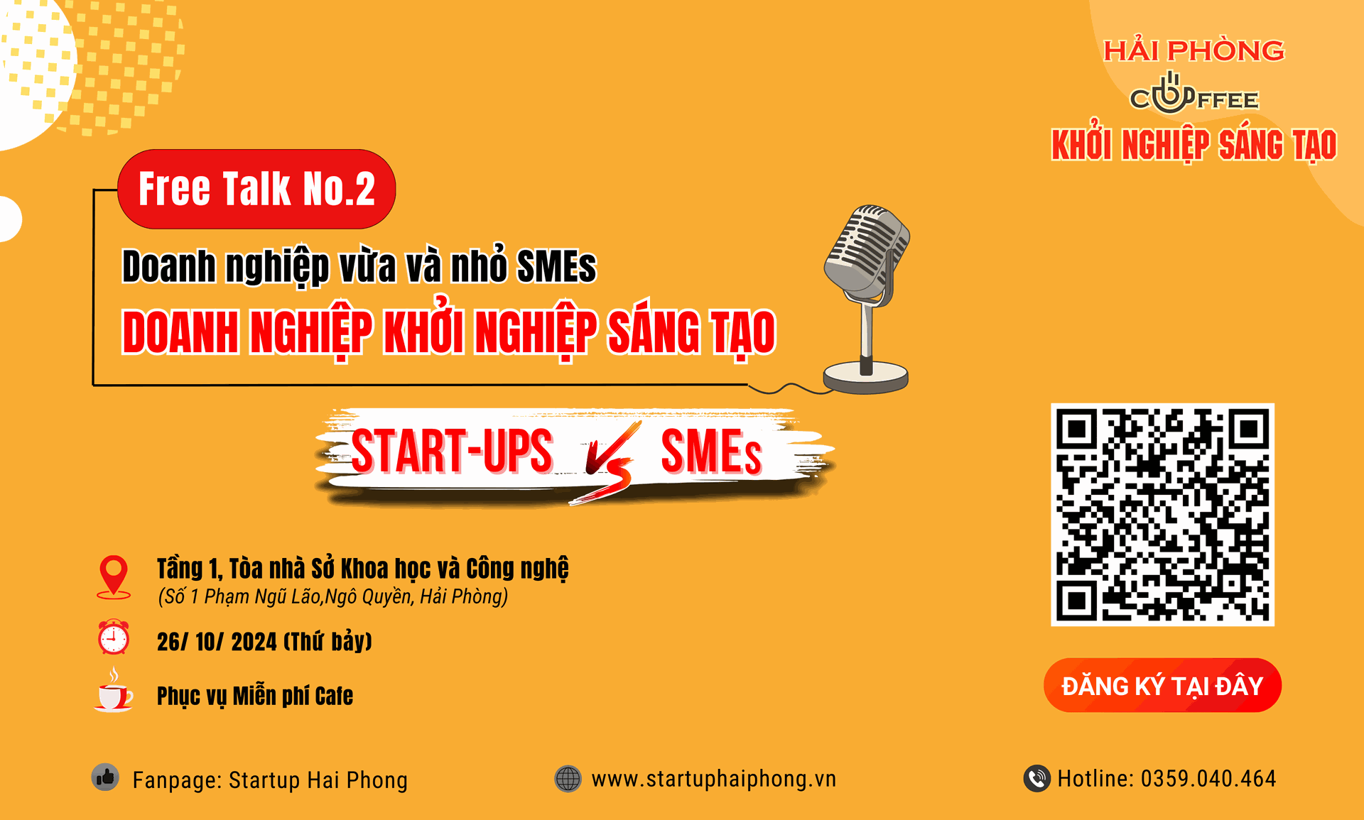 Hải Phòng - Café khởi nghiệp sáng tạo số 02: Doanh nghiệp khởi nghiệp và doanh nghiệp vừa và nhỏ