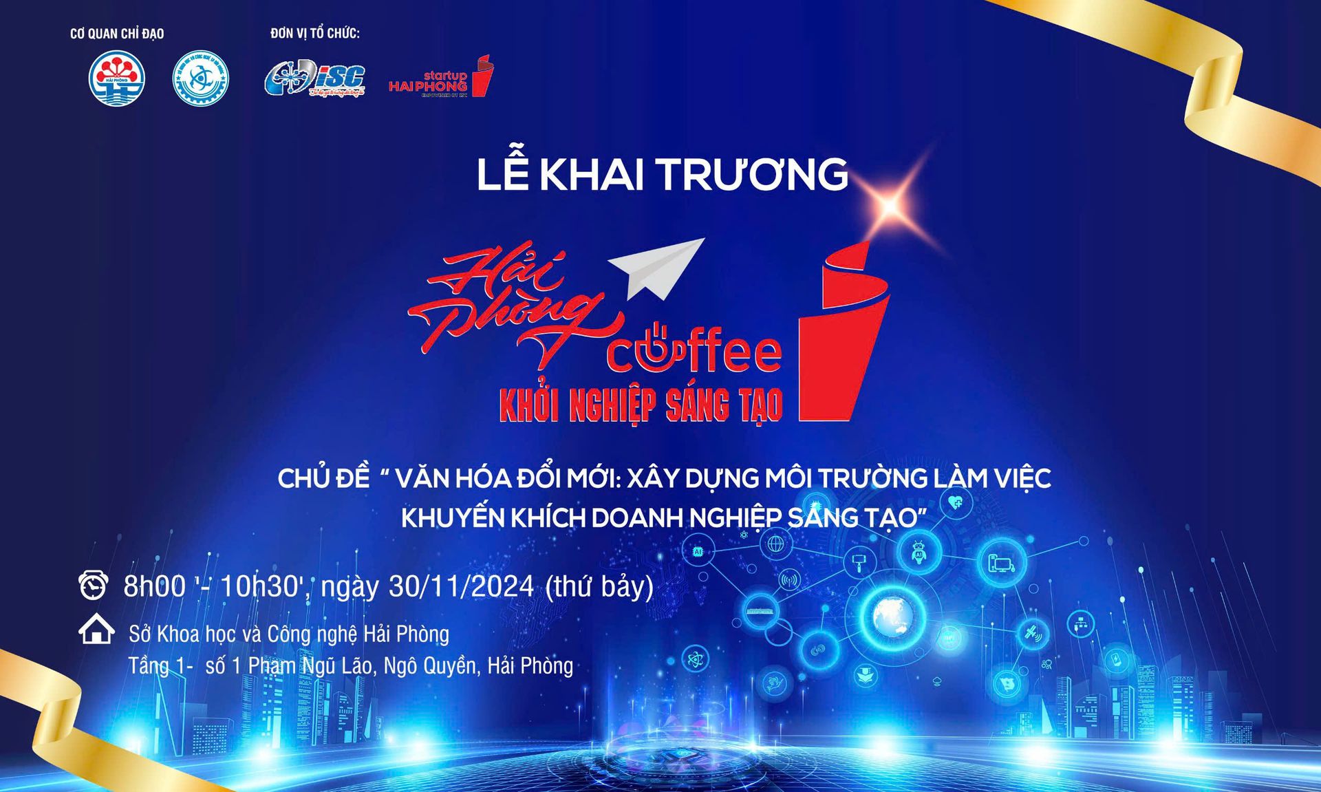 Lễ khai trương chương trình Hải Phòng - Café Khởi nghiệp sáng tạo