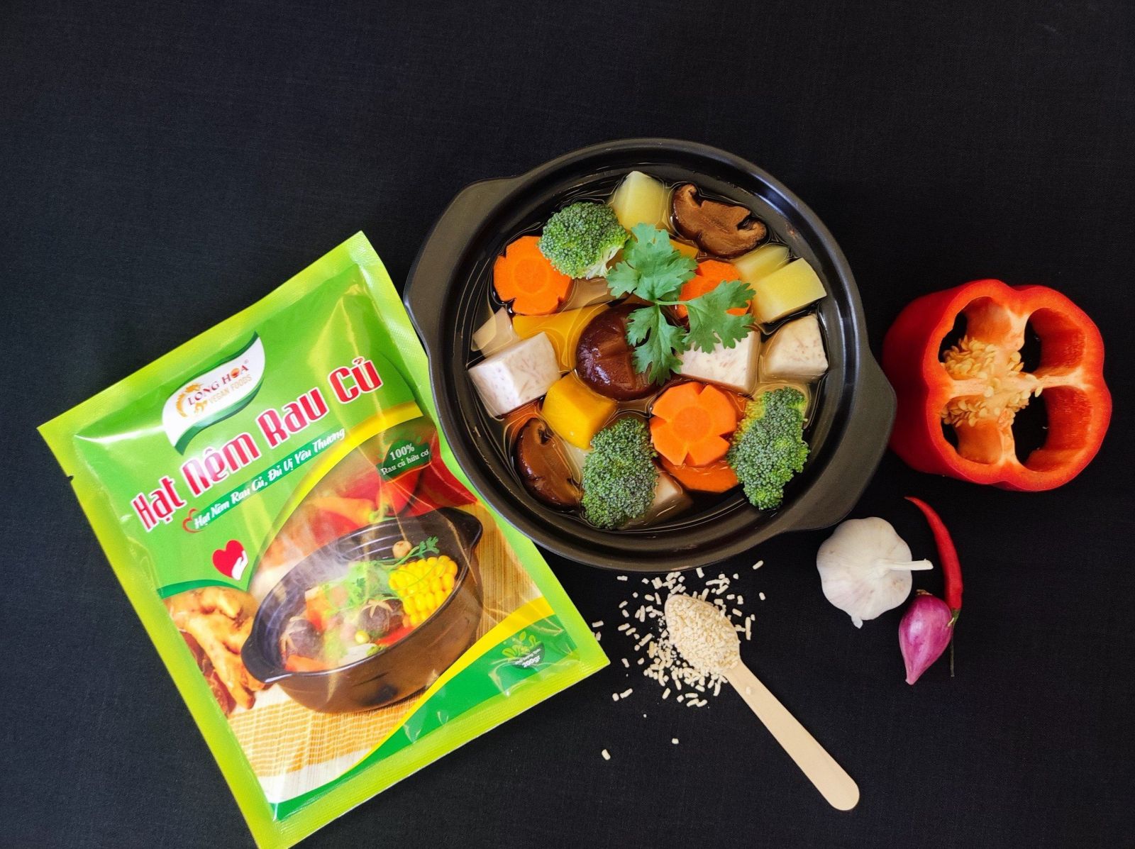 Hạt nêm rau củ Long Hoa