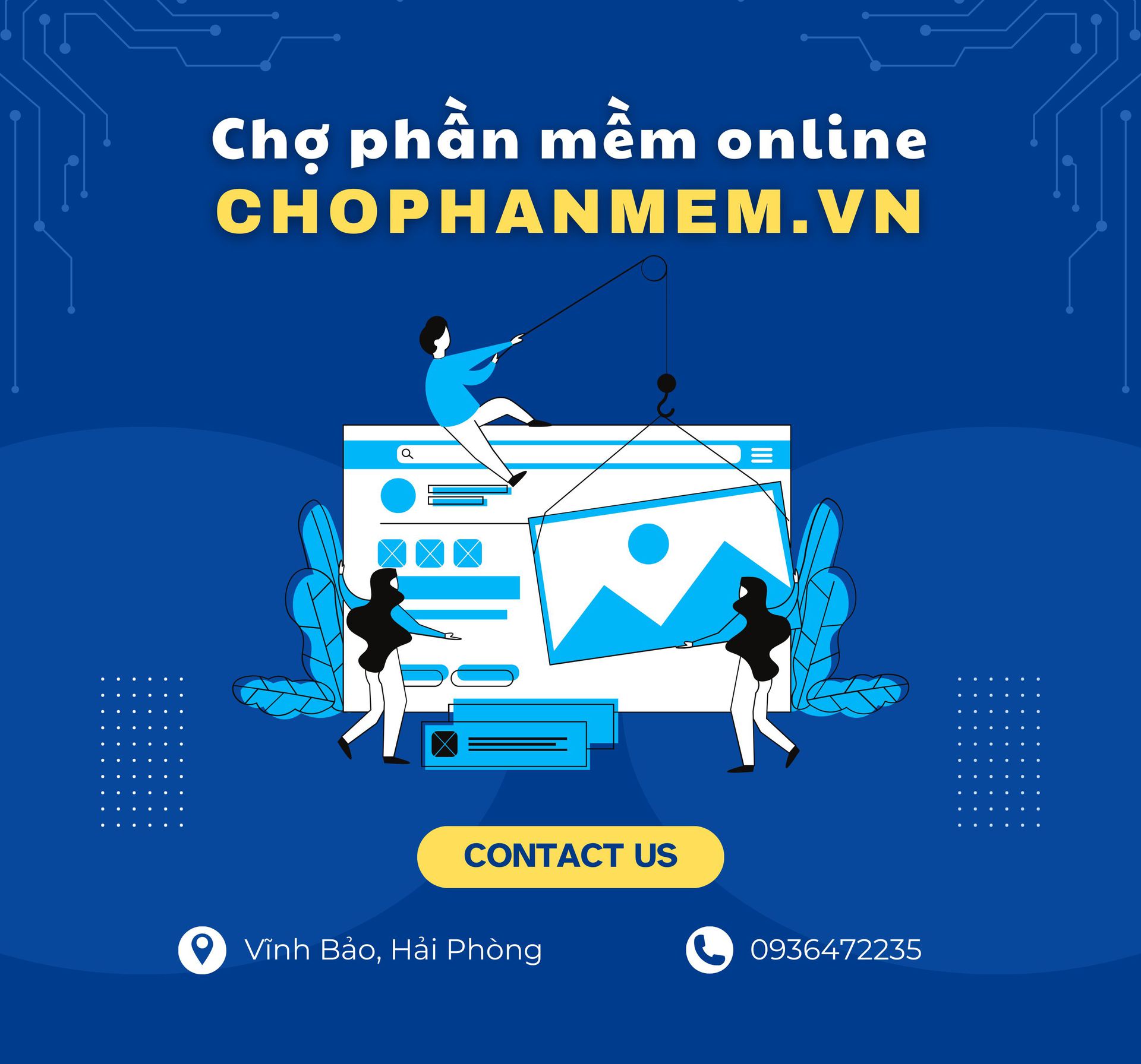 Xây dựng chợ phần mềm online  ChoPhanMem.vn